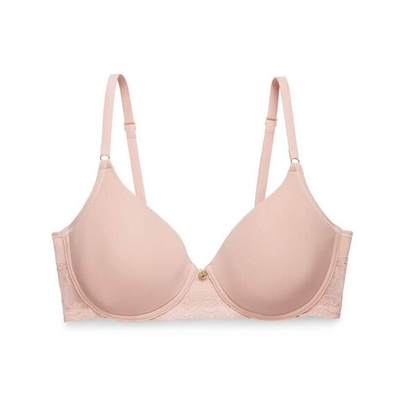 Natori NWT Bliss Perfection Contour Underwire T-Shirt Bra 32B Rose Beige - Picture 1 of 5